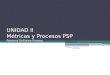 UNIDAD II Métricas y Procesos PSP Personal Software Process Calidad en el Desarrollo de Software