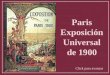 Paris Exposición Universal de 1900 Click para avanzar