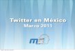 Twitter en México. Marzo 2010. Estudio Realizado por Mente Digital