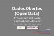 Presentació del Nou Portal de Dades Obertes de la Diputació de Barcelona
