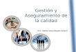 Gestión y Aseguramiento de la calidad M.Sc. Sandra Lorena Blandón Navarro