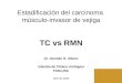 Estadificación del carcinoma músculo-invasor de vejiga TC vs RMN Dr. Germán R. Albino Cátedra de Clínica Urológica FCM-UNC Abril de 2009