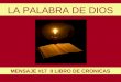 LA PALABRA DE DIOS MENSAJE #17 II LIBRO DE CRONICAS