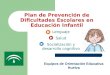 Plan de Prevención de Dificultades Escolares en Educación Infantil Equipos de Orientación Educativa Huelva Lenguaje Salud Socialización y desarrollo cognitivo