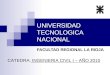 UNIVERSIDAD TECNOLOGICA NACIONAL FACULTAD REGIONAL LA RIOJA CATEDRA: INGENIERIA CIVIL I – AÑO 2010