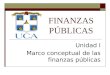 FINANZAS PÚBLICAS Unidad I Marco conceptual de las finanzas públicas