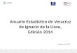 Marzo de 2014 Anuario Estadístico de Veracruz de Ignacio de la Llave, Edición 2014