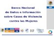 SSP Banco Nacional de Datos e Información sobre Casos de Violencia contra las Mujeres Mecanismos para el adelanto de las mujeres en las Entidades Federativas