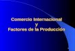 1 Comercio Internacional y Factores de la Producción