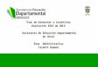 Plan de bienestar e incentivos Resolución 3661 de 2013 Secretaría de Educación Departamental de Chocó Área Administrativa Talento humano