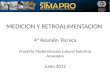 MEDICION Y RETROALIMENTACION 4ª Reunión Técnica Proyecto Modernización Laboral Industria Azucarera Junio 2012