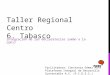 Taller Regional Centro 6. Tabasco integración de las declaratorias rumbo a la COP17 Facilitadora: Constanza Gómez Mont Plataforma Integral de Desarrollo
