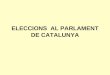 Eleccions al parlament de catalunya
