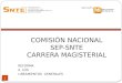 COMISIÓN NACIONAL SEP-SNTE CARRERA MAGISTERIAL REFORMA A LOS LINEAMIENTOS GENERALES 1 1