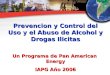 Prevencion y Control del Uso y el Abuso de Alcohol y Drogas Ilicitas Un Programa de Pan American Energy IAPG Año 2006
