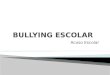 Acoso Escolar. Bullying es el término procedente del holandés que significa acoso. Actualmente se le utiliza para hablar sobre la violencia escolar
