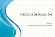 M EDIDAS DE POSICIÓN Clase 4 Profesora: Estela Muñoz Vilches