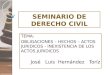 Seminario de derecho civil expo de obligaciones