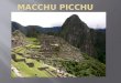 Analisis macchu picchu