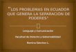 Lenguaje y Comunicación Facultad de Derecho y Gobernabilidad Romina Sánchez L