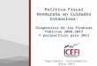 Presentación diagnóstico finanzas públicas Honduras 2008-2012