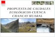 PROPUESTA DE CAUDALES ECOLÓGICOS CUENCA CHANCAY HUARAL