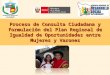 Formulación del Plan Regional de Igualdad de Oportunidades de la Región Apurímac