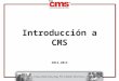 Introducción a CMS 2012-2013. ¿Cómo está organizado CMS? CMS organizó el distrito en 5 zonas en marzo de 2010 como parte de los recortes efectuados en