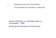 Tema 5(Parte I): Introducción y concepto - ERP Enterprise Resource Planning Departamento de Informática Universidad de Castilla-La Mancha