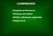 COMPRESION Requisitos de Resistencia Parámetro de esbeltez Diseño y cálculo por compresión Pandeo Local