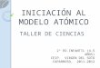 TALLER DE CIENCIAS INICIACIÓN AL MODELO ATÓMICO 2º ED.INFANTIL (4-5 AÑOS) CEIP. VIRGEN DEL SOTO CAPARROSO, 2011-2012