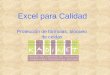 Excel para Calidad Protección de fórmulas, bloqueo de celdas