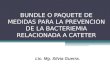 BUNDLE O PAQUETE DE MEDIDAS PARA LA PREVENCION DE LA BACTERIEMIA RELACIONADA A CATETER Lic. Mg. Silvia Guerra