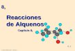 8,-1 8, J. Manuel Báñez Sanz. Quimica II Reacciones de Alquenos Capítulo 8,