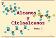 7 7-1 J.M,Báñez Sanz Quimica II Tema 7 Alcanos y Cicloalcanos Cicloalcanos