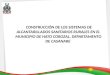 CONSTRUCCIÓN DE LOS SISTEMAS DE ALCANTARILLADOS SANITARIOS RURALES EN EL MUNICIPIO DE HATO COROZAL, DEPARTAMENTO DE CASANARE