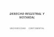 DERECHO REGISTRAL Y NOTARIAL UNIVERSIDAD CONTINENTAL