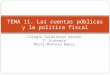 Colegio Salesianos Atocha 1º Economía Marta Montero Baeza TEMA 11. Las cuentas públicas y la política fiscal