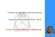 Unidad de gestión Administrativa Logros y Dificultades 2010 -2012 Luis Enrique Moreno Barbosa