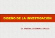 Dr. Walther,CASIMIRO URCOS DISEÑO DE LA INVESTIGACIÓN