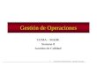 GESTION DE OPERACIONES – Ing Pedro del Campo 1 Gestión de Operaciones CEMA – MADE Semana 8 Gestión de Calidad