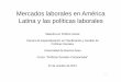 Bertranou - Mercados Laborales America Latina