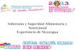 Soberanía y Seguridad Alimentaria y Nutricional Experiencia de Nicaragua