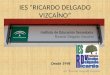IES RICARDO DELGADO VIZCAÍNO Desde 1998 IES "Ricardo Delgado Vizcaíno"