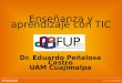 Enseñanza y aprendizaje con TIC Dr. Eduardo Peñalosa Castro UAM Cuajimalpa