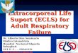 Extracorporeal Life Suport (ECLS) for Adult Respiratory Failure Dr. Alberto Díaz Seminario Médico Intensivista Hospital Nacional Edgardo Rebagliati UCI