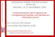 Programa de Competencia Familiar JORNADAS SOBRE PARENTALIDAD POSITIVA MADRID, 14-15 DICIEMBRE 2009 Implementación del Programa de Competencia Familiar