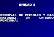 UNIDAD 3 RESERVAS DE PETROLEO Y GAS NATURAL: UN CRITERIO FUNCIONAL