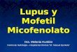 Lupus y Mofetil Micofenolato Dra. Melania Kurdián Centro de Nefrología – Hospital de Clínicas Dr. Manuel Quintela