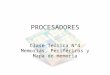 PROCESADORES Clase Teórica N°4 Memorias, Periféricos y Mapa de memoria